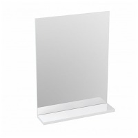 Зеркало с полкой MELAR 50 без подсветки прямоугольное универсальная белый