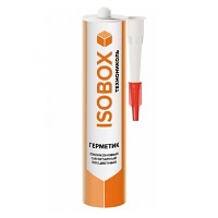 Герметик ISOBOX силиконовый санитарный бесцветный, 260 мл